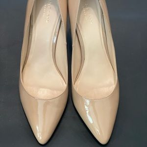 Nude Patent Leather Pump